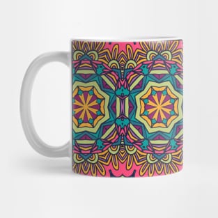 Red Pattern Bohemian Mug